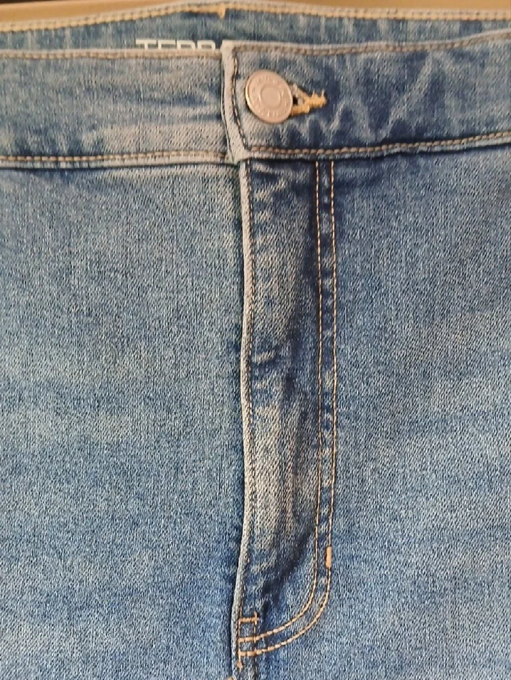 Terra & Sky 20W Light Blue Straight Leg Women's Jeans - Picture 5 of 14